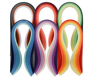 JUYA Paper Quilling Set 600 Strips 30 Couleurs 39cm Longueur/bande Largeur de papier 7mm