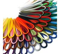 JUYA Papier Quilling Set de Tant 72 couleurs et 72 paquets, largeur de papier 5mm