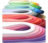 JUYA Papier Quilling Set Jusqu'à 42 couleurs, une couleur et 100 bandes par paquet, 2/3/5/7/10mm Largeur disponible (42 couleurs, Largeur 3mm)