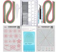 JUYA Quilling Papier et d'outils Ensemble Classique QK10 (Bleu, avoir de la colle)