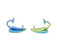 JUYAXIN 1 paire de boutons de manchette à clipser en acier inoxydable élégants pour Halloween et fêtes, taille unique, Comme décrit, Comme décrit.