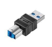 JUYAXIN Adaptateur d'imprimante USB 3.0 - Port carré USB B mâle vers connecteur de type C - Convertisseur d'extension pour disque dur d'ordinateur portable A vers B