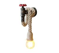 JUYAXIN Applique murale en corde rétro pour tuyau d'eau créatif éclairage LED lumières décoratives industrielles lampe murale industrielle vintage