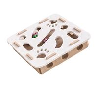 JUYAXIN Boîte puzzle en feutre pour chats avec clochettes et boule pour encourager la curiosité et jouer au labyrinthe en feutre