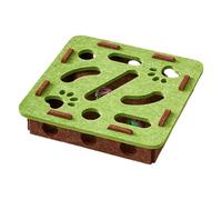 JUYAXIN Boîte puzzle en feutre pour chats avec clochettes et boule pour encourager la curiosité et jouer au labyrinthe en feutre