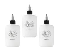 JUYAXIN Bouteilles distributrices de liquide transparentes pour cuisiniers à domicile avec nettoyage facile et passe au lave-vaisselle Propriétés d'utilisation quotidienne Bouteille doseuse