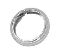 JUYAXIN Bracelet manchette en métal de luxe avec rayures texturées et perles - Ajustement réglable - Fermoir à ressort réglable, taille unique, Comme décrit