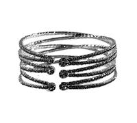 JUYAXIN Bracelet manchette multicouche avec strass pour femme - Tendance et réglable - Bijou de mariage élégant, taille unique, Comme décrit