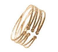 JUYAXIN Bracelet manchette multicouche avec strass pour femme - Tendance et réglable - Bijou de mariage élégant, taille unique, Comme décrit