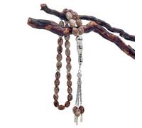 JUYAXIN Bracelets chapelet de prière uniques avec pendentifs en forme de croix religieuse en perles de verre pour homme et femme, taille unique, Comme décrit