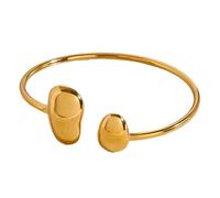 JUYAXIN Bracelets vintage tendance en acier inoxydable - Large manchette géométrique - Convient pour les fêtes et le quotidien, taille unique, Comme décrit