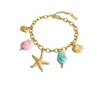 JUYAXIN Chaîne avec pendentif en acier inoxydable sur le thème de la plage - Collier à breloques unique - Convient pour un usage quotidien et une fête, taille unique, Comme décrit