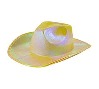 JUYAXIN Chapeau de cowgirl à paillettes Fedora Western Bachelorette pour enterrement de vie de jeune fille