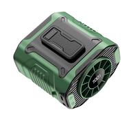 JUYAXIN Clip de taille ventilateur portable miniature à suspendre cou rechargeable par USB petite taille camping plein air taille avec Powerbanks LED Personals Fan