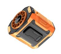 JUYAXIN Clip de taille ventilateur portable miniature à suspendre cou rechargeable par USB petite taille camping plein air taille avec Powerbanks LED Personals Fan