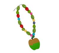 JUYAXIN Collier avec pendentif en forme de fruits colorés avec perles en bois pour des émotions positives et un plaisir optimal grâce aux détails artistiques, taille unique, Comme décrit, Comme décrit