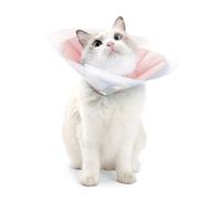 JUYAXIN Collier de convalescence réglable et léger pour chiens et chats de petite et grande taille - Doublure douce