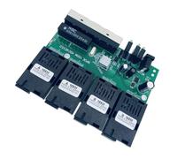 JUYAXIN Commutateur de fibre Ethernet rapide inversé 100 m 4F4E Convertisseur de médias optiques pour bâtiment, réseau, communication, centre de données