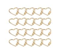 JUYAXIN Cordon décoratif en alliage antirouille avec fermoir en forme de cœur pour laisses de chien, matériaux artisanaux, accessoires de mode, porte-clés en forme de cœur, Moyen, Comme décrit, Comme