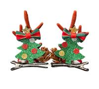 JUYAXIN Épingles à cheveux pour Noël et les fêtes de fin d'année, confortables, faites à la main, décoration pour femmes et filles