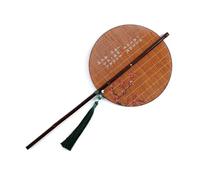 JUYAXIN Éventail chinois pliable rond en bambou pour fête d'anniversaire, mariage, décoration d'intérieur