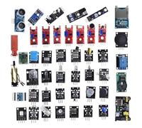 JUYAXIN Kit de module de détection 45 en 1 pour kit de démarrage 2560 contient 45 modules pratiques y compris joysticks relais de température, buzzers, capteurs améliorés, kits de démarrage