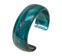 JUYAXIN Large bracelet géométrique rond en acrylique avec ouverture géométrique pour les amateurs de mode, taille unique, Comme décrit