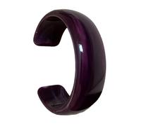 JUYAXIN Large bracelet géométrique rond en acrylique avec ouverture géométrique pour les amateurs de mode, taille unique, Comme décrit