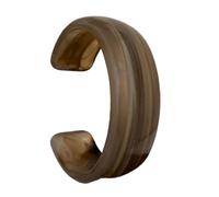 JUYAXIN Large bracelet géométrique rond en acrylique avec ouverture géométrique pour les amateurs de mode, taille unique, Comme décrit