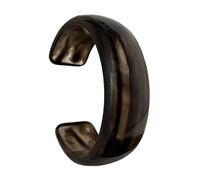 JUYAXIN Large bracelet géométrique rond en acrylique avec ouverture géométrique pour les amateurs de mode, taille unique, Comme décrit