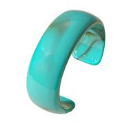 JUYAXIN Large bracelet géométrique rond en acrylique avec ouverture géométrique pour les amateurs de mode, taille unique, Comme décrit