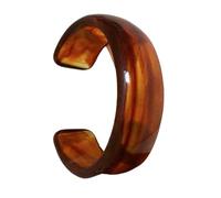 JUYAXIN Large bracelet géométrique rond en acrylique avec ouverture géométrique pour les amateurs de mode, taille unique, Comme décrit