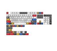 JUYAXIN Lot complet de 136 touches simples et minimalistes pour différents modèles de clavier, 10 mm de hauteur, commutateurs MX