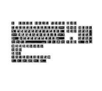 JUYAXIN Lot complet de 136 touches simples et minimalistes pour différents modèles de clavier, 10 mm de hauteur, commutateurs MX