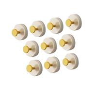 JUYAXIN Lot de 10 crochets à ventouse pour salle de bain - Antirouille - Pliable - Pour accrocher facilement dans une zone humide