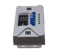 JUYAXIN Lot de 2 contrôleurs de charge solaire 10-60 A 12 V/24 V LCD 4 USB pour batterie de lampadaire industriel