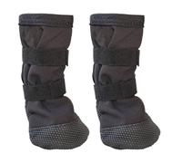 JUYAXIN Lot de 2 paires de chaussettes de récupération souples et antidérapantes pour pattes de chien - Autocollant réglable - Imperméables - Respirantes