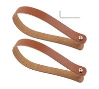 JUYAXIN Lot de 2 poignées à dégagement rapide pour vélo - Sangle de traction en cuir - Pliable - Bloque les porte-vélos - Ceinture de nez et de sac de tête