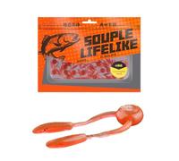 JUYAXIN Lot de 20 leurres de pêche souples et réalistes - Haute élasticité - Pour rivières et lacs noirs