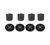 JUYAXIN Lot de 4 bacs d'arrosage automatique pour sacs de culture de 18 litres avec règles de mise en évidence et plateau d'arrosage vert tendance