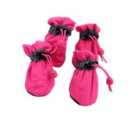 JUYAXIN Lot de 4 paires de chaussures de protection pour chien avec cordon de serrage pour petits et grands animaux de compagnie
