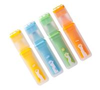 JUYAXIN Lot de 4 surligneurs à pointe large biseautée 4 couleurs à séchage rapide pour journal, scrapbooking, coloriage, fournitures de bureau