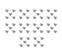 JUYAXIN Lot de 50 pendentifs en alliage en forme de cheval faciles à utiliser pour divers projets d'artisanat, bijoux, accessoires, taille 25 x 21 mm, taille unique, Comme décrit