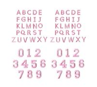 JUYAXIN Lot de 72 écussons à coudre lavables en forme de lettres et de chiffres pour enfants - Fil à broder robuste pour décoration de vêtements