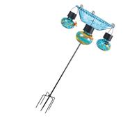 JUYAXIN Mangeoire solaire pour oiseaux avec fenêtre d'observation antirouille pour balcon, sanctuaires, conteneur transparent