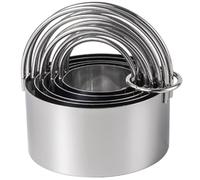 JUYAXIN Moules à biscuits en acier inoxydable avec poignée - Multifonctions - Pour gâteaux, sandwichs, lave-vaisselle - Passe au lave-vaisselle