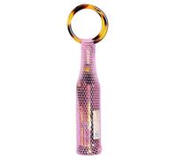 JUYAXIN Porte-vin artisanal durable avec détails en pierre précieuse et poignée ergonomique - Présentation prête à l'emploi - Récipient à boisson scintillant, TARO VIOLET, Beauté de masse