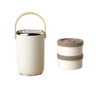 JUYAXIN Récipient à déjeuner isotherme en acier antirouille multicouche avec technologie sous vide, design portable anti-fuite, porte-aliments isolés sous vide