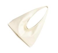 JUYAXIN Sac rétro souple avec un grand espace tendance en cuir PU sous les bras élégant pour femme pour le shopping décontracté essentiel, blanc