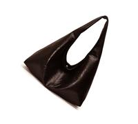 JUYAXIN Sac rétro souple avec un grand espace tendance en cuir PU sous les bras élégant pour femme pour le shopping décontracté essentiel, Couleur café.